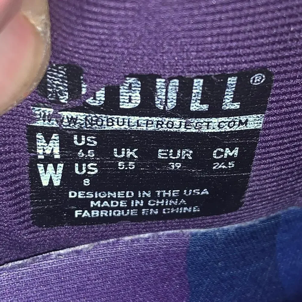 NOBULL Trainers Men’s 6.5 Women’s 8 Superfabric Gym Purple Shoes Colorful *FLAWS